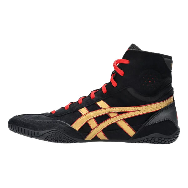 Asics Dan Gable Evo 3 Wrestling Shoes - Black & Pure Gold Asics Dan Gable Evo 3 Wrestling Shoes - Black & Pure Gold