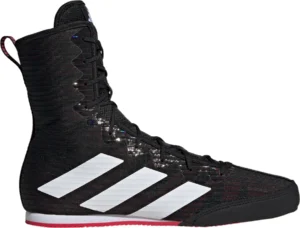 Adidas Box Hog 4 Boxing Shoes - Black, White, & Red