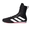 Adidas Box Hog 4 Boxing Shoes - Black, White, & Red Adidas Box Hog 4 Boxing Shoes - Black, White, & Red
