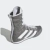Adidas Box Hog 4 Boxing Shoes - Grey & White Adidas Box Hog 4 Boxing Shoes - Grey & White