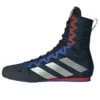 Adidas Box Hog 4 Boxing Shoes - Legend Ink, Silver, & Grey Adidas Box Hog 4 Boxing Shoes - Legend Ink, Silver, & Grey