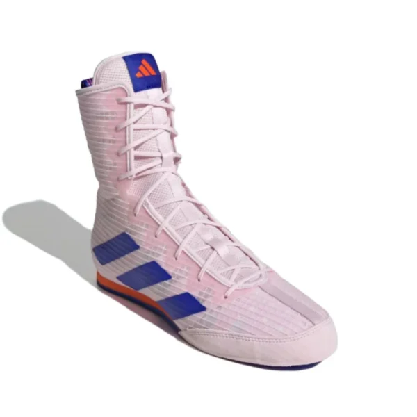 Adidas Box Hog 4 Boxing Shoes - Pink, Blue, & Orange Adidas Box Hog 4 Boxing Shoes - Pink, Blue, & Orange