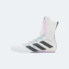 Adidas Box Hog 4 Boxing Shoes - White, Grey, & Lilac Adidas Box Hog 4 Boxing Shoes - White, Grey, & Lilac