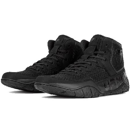 Venum Elite Wrestling Shoes - Black & Black