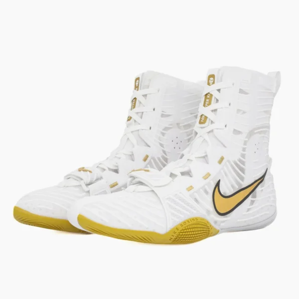 Nike HyperKO 3 Boxing Shoes - White & Gold