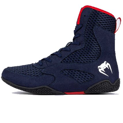 Venum Contender Boxing Shoes - Navy Blue & Red Venum Contender Boxing Shoes - Navy Blue & Red