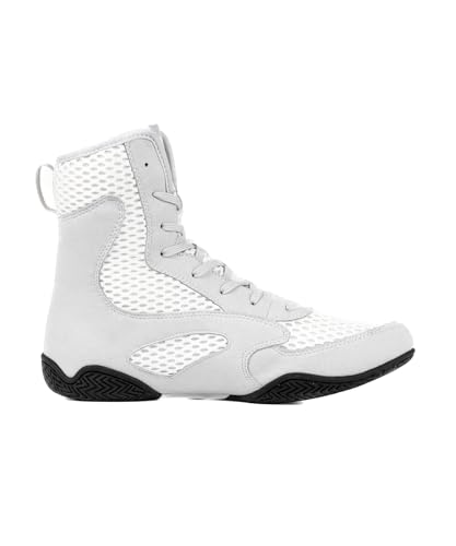 Venum Contender Boxing Shoes - White & Grey Venum Contender Boxing Shoes - White & Grey