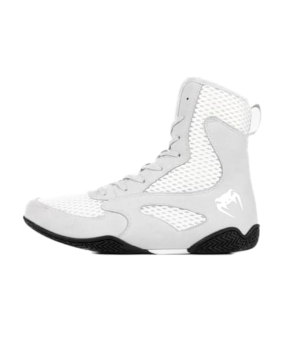 Venum Contender Boxing Shoes - White & Grey Venum Contender Boxing Shoes - White & Grey